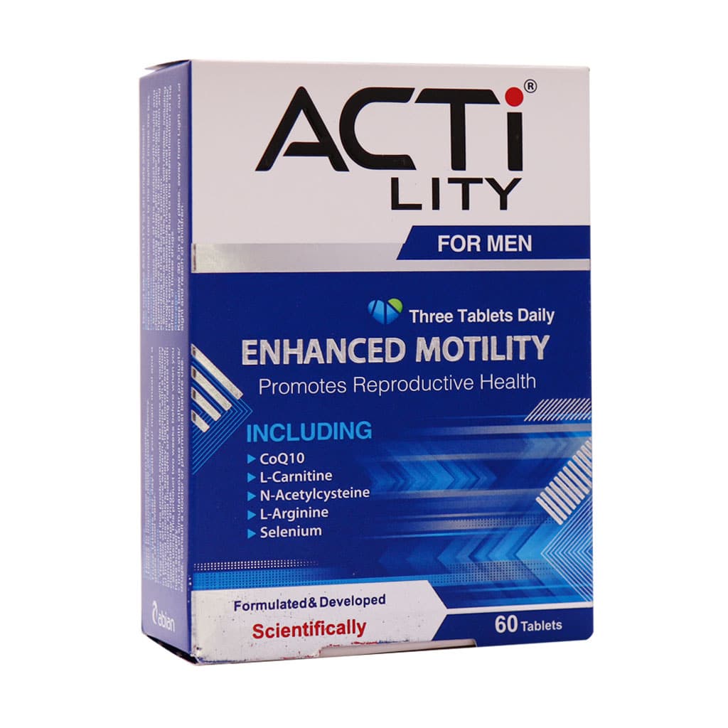 اکتی لیتی قرص تقویت قوای جنسی و افزایش تحرک اسپرم آقایان ابیان دارو 30 عدد