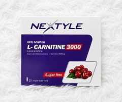 ال کارنیتین 3000 ویال خوراکیبا طعم آلبالو نکستایل 10عدد